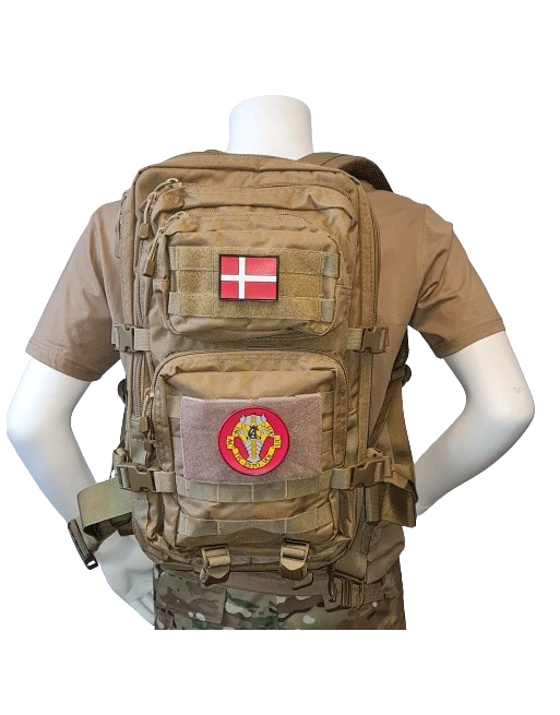 Rygsæk m. Garderhusarregimentets Regimentsmærke, sæt