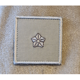Gradstegn Sekondløjtnant, khaki på Velcro