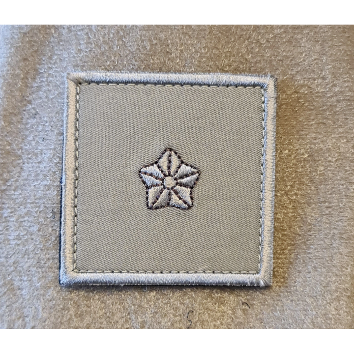 Gradstegn Sekondløjtnant, khaki på Velcro