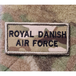 Royal Danish Air Force (Delt) ærmemærke, MultiCam på velcro