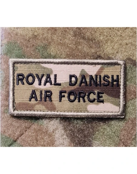 Royal Danish Air Force (Delt) ærmemærke, MultiCam på velcro
