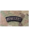 Veteran, Sort/Grøn - Buet mærke på velcro