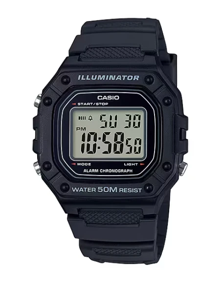 Casio - W-218H-1AVEF Digital Armbåndsur, Sort
