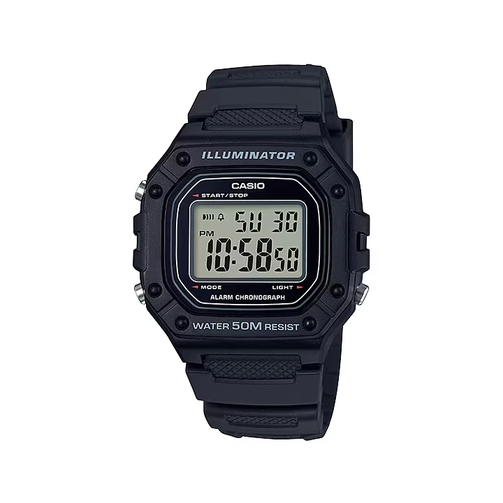 Casio - W-218H-1AVEF Digital Armbåndsur, Sort