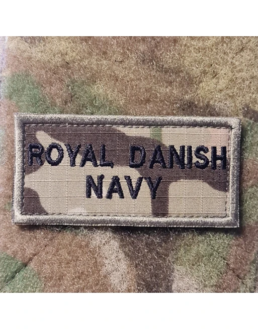 ROYAL DANISH NAVY ærmemærke, MultiCam på velcro