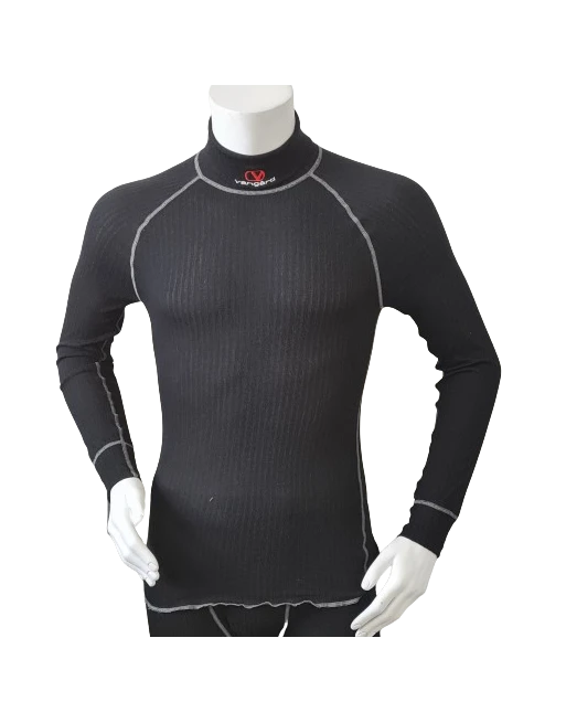 Vangárd –  MTS Undertrøje L/S med høj hals, Sort