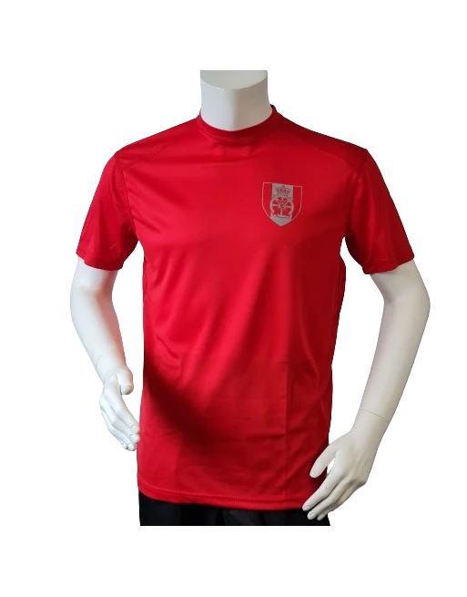 Lancer Løbetrøje med Trænregimentet - reflekstryk, Rød