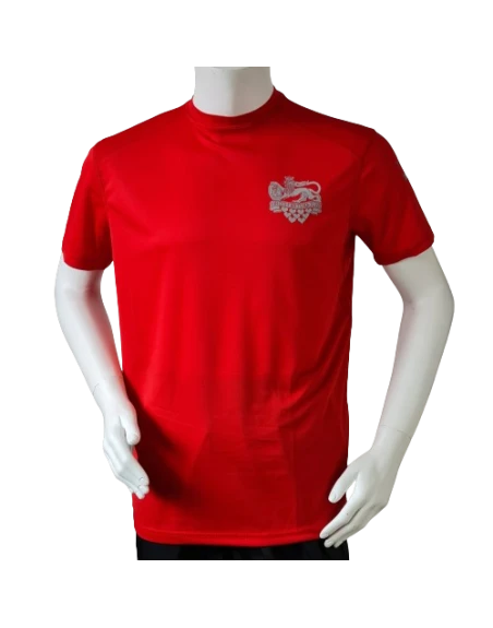 Lancer Løbetrøje med Jydske Dragonregiment - reflekstryk, Rød