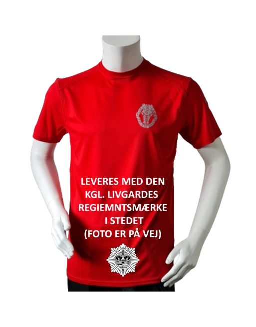 Lancer Løbetrøje med Den Kgl. Livgarde reflekstryk, Rød