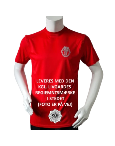 Lancer Løbetrøje med Den Kgl. Livgarde reflekstryk, Rød