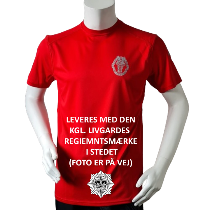 Lancer Løbetrøje med Den Kgl. Livgarde reflekstryk, Rød