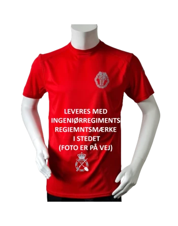 Lancer Løbetrøje med Ingeniørregimentet - reflekstryk, Rød