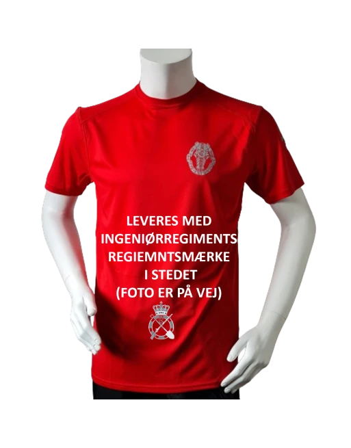 Lancer Løbetrøje med Ingeniørregimentet - reflekstryk, Rød