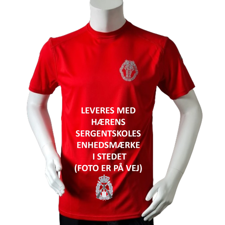 Lancer Løbetrøje med Hærens Sergentskole - reflekstryk, Rød