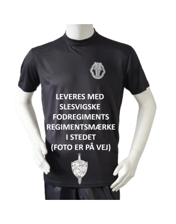 Lancer Løbetrøje med Slesvigske Fodregiment - reflekstryk, Sort