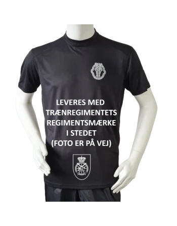 Lancer Løbetrøje med Trænregimentet - reflekstryk, Sort
