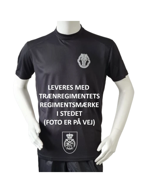 Lancer Løbetrøje med Trænregimentet - reflekstryk, Sort