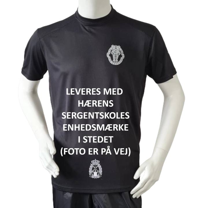 Lancer Løbetrøje med Hærens Sergentskole - reflekstryk, Sort