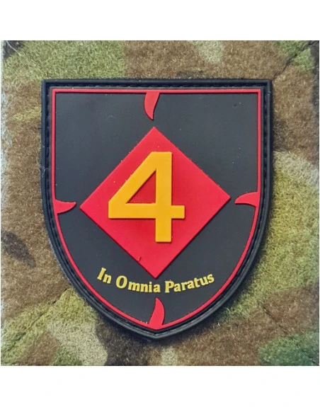 Jydske Dragonregiment, Ruder 4, Skjold PVC mærke på velcro
