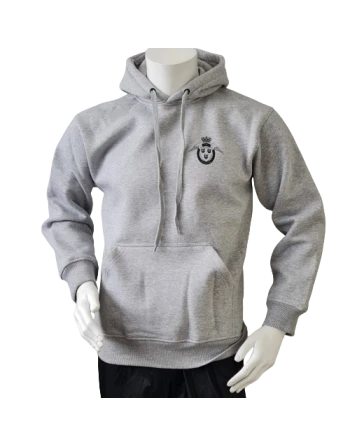 Lancer - Hoodie, grå med FLYVERHJEMMEVÆRNET tryk på ryg