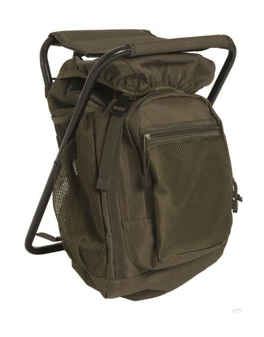 MIL-TEC - Backpack with chair, Olive