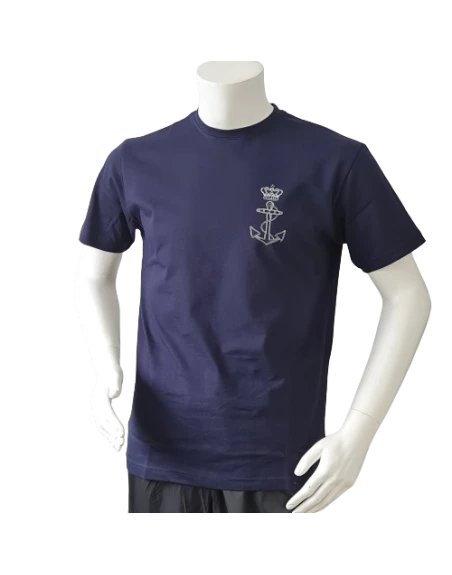 Lancer – T-shirt med Søværnets Enhedsmærke tryk på bryst, Marineblå