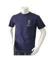 Lancer – T-shirt med Søværnets Enhedsmærke tryk på bryst, Marineblå