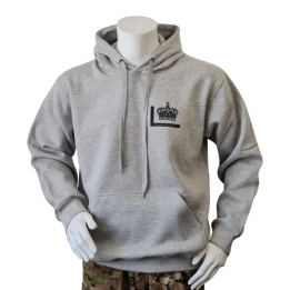 Lancer - Hoodie, med Fløjkompagniet-tryk på ryg, Grå