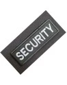 SECURITY ærmemærke, Sort/Hvid på velcro