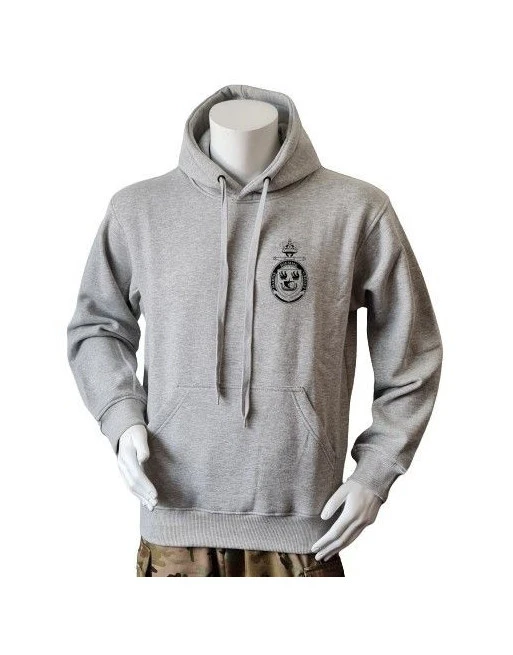 Lancer Hoodie med Marinehjemmeværnet, tryk på ryg, Grå