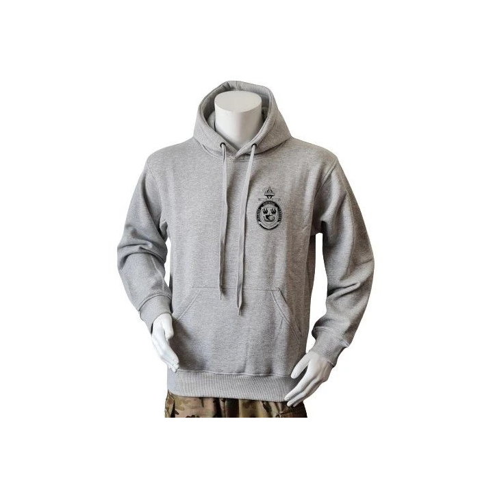 Lancer Hoodie med Marinehjemmeværnet, tryk på ryg, Grå