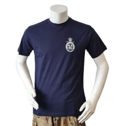 Lancer – T-shirt med Marinehjemmeværnet, tryk på bryst, Marineblå