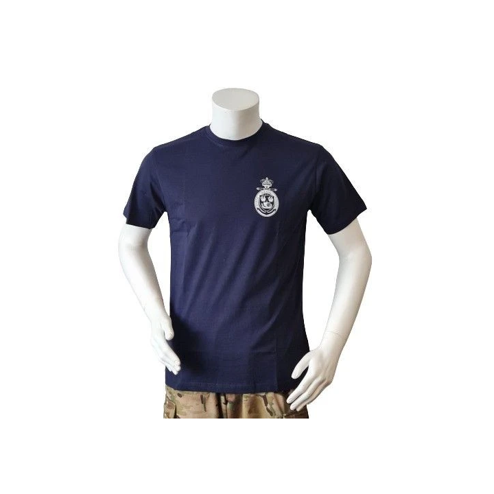 Lancer – T-shirt med Marinehjemmeværnet, tryk på bryst, Marineblå
