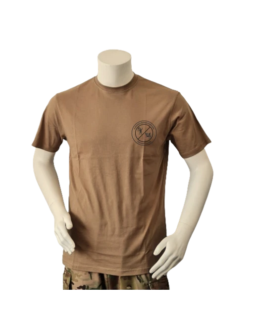 Lancer T-shirt med HVK Odense Dalum, tryk på bryst, MTS-Khaki