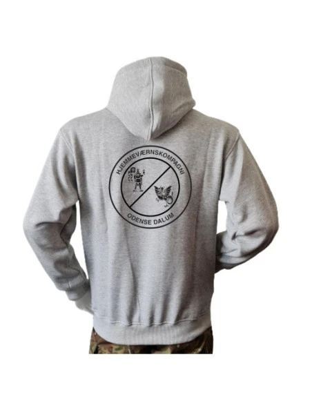 Lancer Hoodie med HVK Odense Dalum, tryk på ryg, Grå