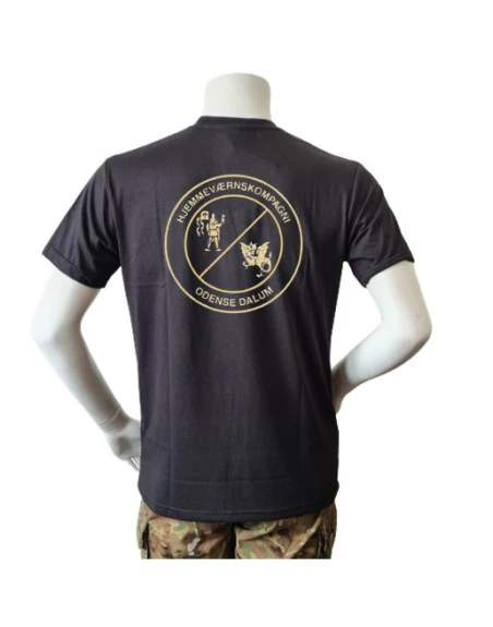 Lancer T-shirt, Sort med HVK Odense Dalum tryk på bryst