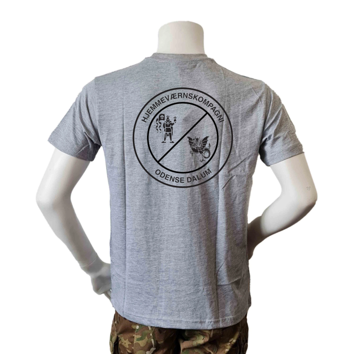 Lancer T-shirt, Grå med HVK Odense Dalum tryk på bryst