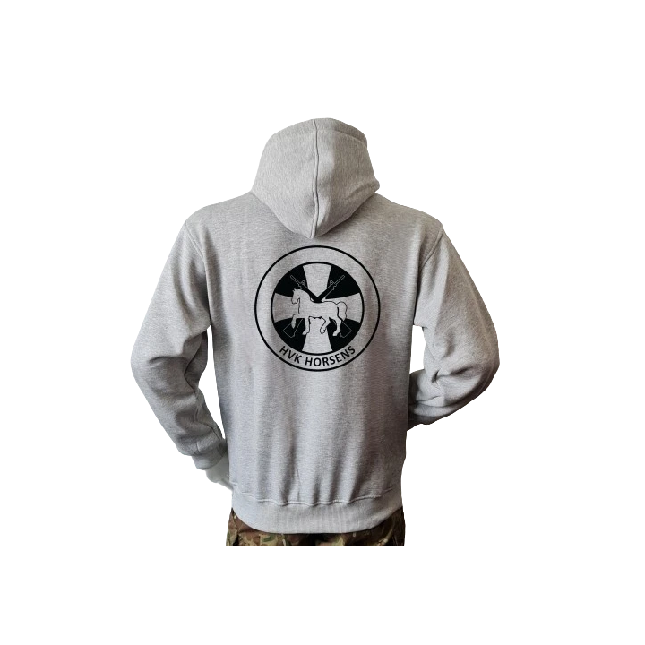 Lancer Hoodie med Hjemmeværnskompagni Horsens, tryk på ryg