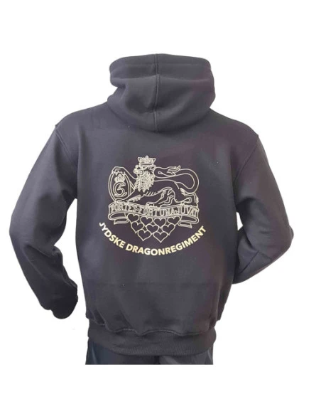 Lancer - Hoodie u/zip, JYDSKE DRAGONREGIMENT, Sort