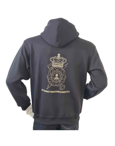 Lancer - Hoodie u/zip, EFTERRETNINGSREGIMENT, Sort