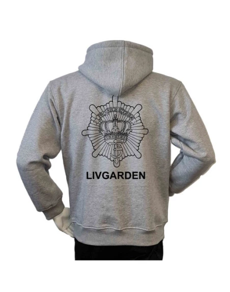 Lancer - Hoodie u/zip, LIVGARDEN, Grå
