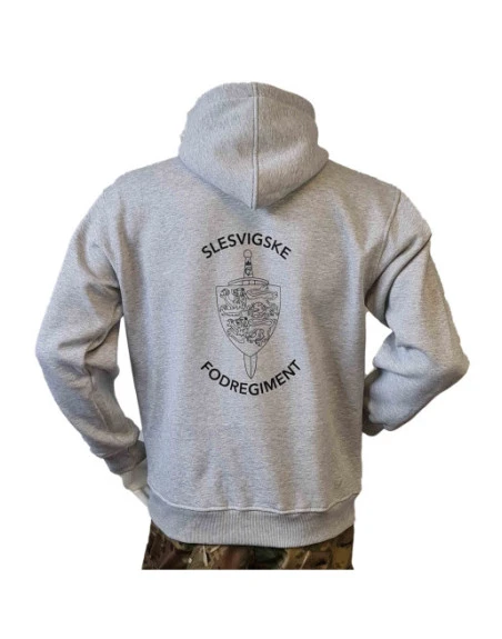 Lancer - Hoodie u/zip, SLESVIGSKE FODREGIMENT, Grå