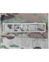 4 pcs Name tag, Velcro, Khaki text on MultiCam