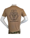 LANCER - T-shirt, MTS-Khaki m. Gardehusarregimentets Regimentsmærke