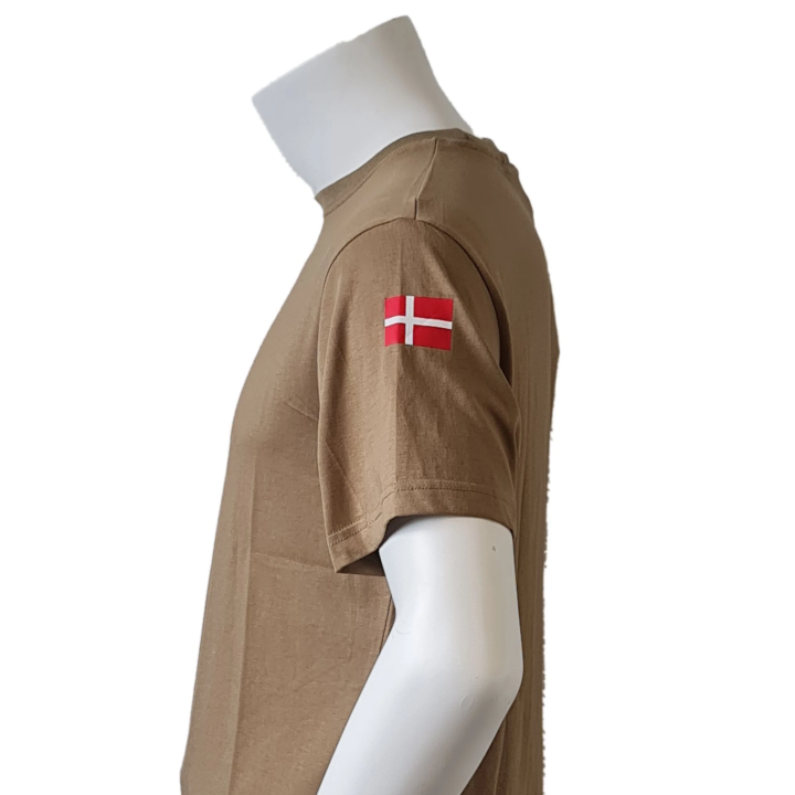 LANCER - T-shirt, MTS-Khaki m. 4. Marineeskadrons Enhedsmærke