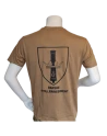 LANCER - T-shirt, MTS-Khaki m. Danske Artilleriregiments Regimentsmærke