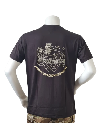 LANCER - T-shirt, Sort m. Jydske Dragonregiments Regimentsmærke