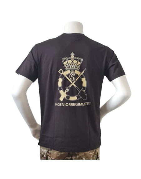 LANCER - T-shirt, MTS-Khaki m. Ingeniørregimentets Regimentsmærke