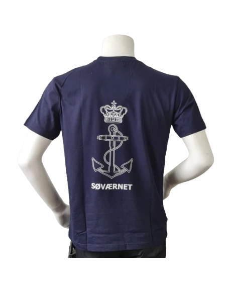 Lancer – T-shirt med Søværnets Enhedsmærke tryk på bryst, MTS-Khaki