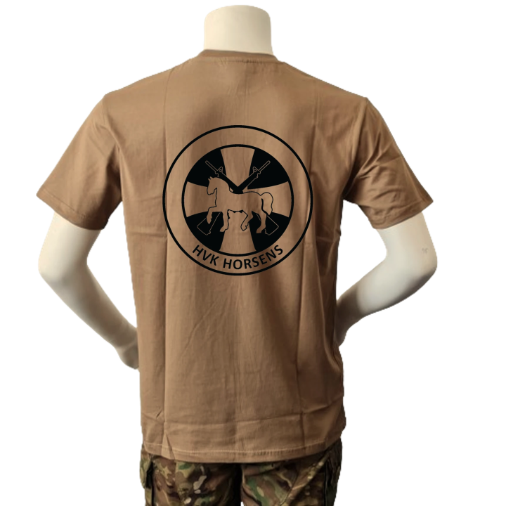 Lancer T-shirt med Hjemmeværnskompagni Horsens, tryk på bryst